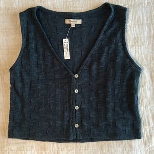 Madewell Basketweave-Stitch Vest